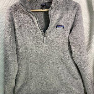Patagonia 1/4 Zip Fleece Gray Size Medium